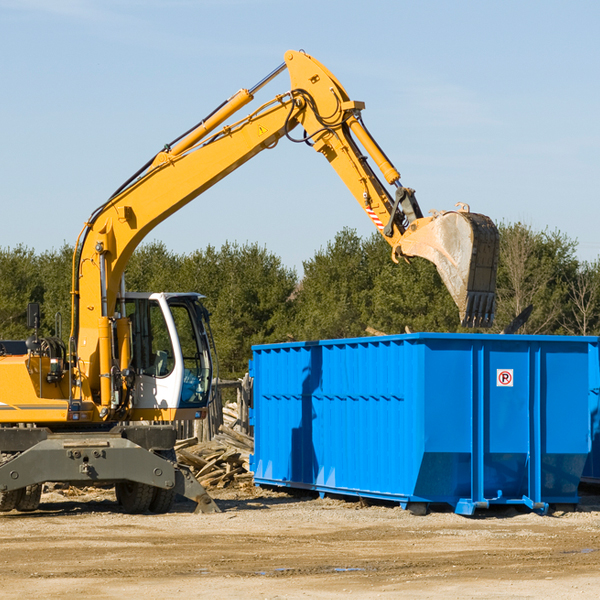 are there any restrictions on where a residential dumpster can be placed in Weston County